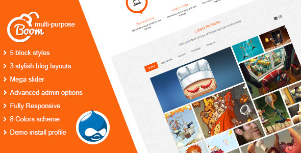 Drupal Boom theme Drupal Boom theme