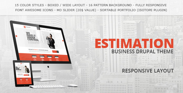Drupal Estimation theme Drupal Estimation theme