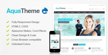 Drupal Acqua theme Drupal Aqua theme