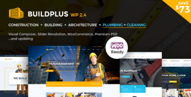 WordPress BuildPlus Construction Theme WordPress BuildPlus Construction Theme