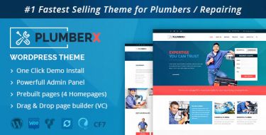 WordPress PlumberX Theme WordPress PlumberX Theme