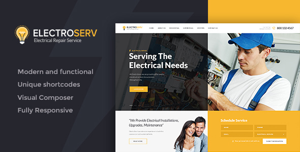 WordPress ElectroServ Theme WordPress ElectroServ Theme