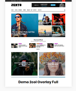 Zento Demo 2 column overlay full Zento Demo 2 column overlay full