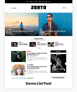 Zento Demo List Post Zento Demo List Post